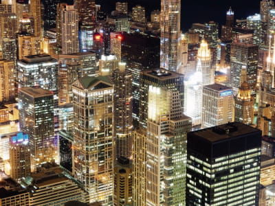 Фотошпалери Нічні хмарочоси Чикаго