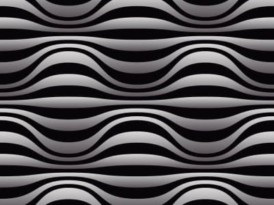 Фотообои Черно-белые волны