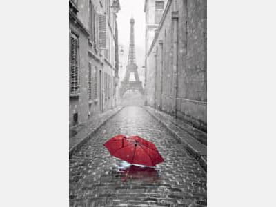 Фотошпалери Червона парасолька