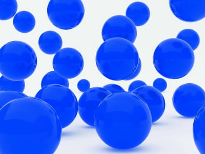 Фотообои Синие шары