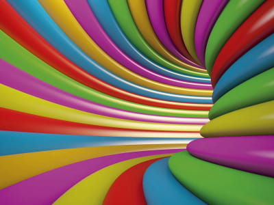 Фотообои Цветной тоннель 3Д