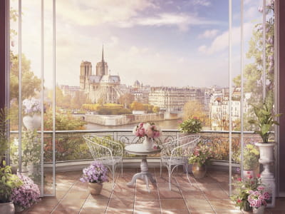 Фотошпалери Балкон у Парижі