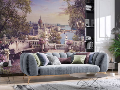 Фотообои Панорама на Будапешт ( код: 13507 ) Фотообои Панорама на Будапешт