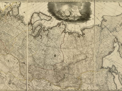Фотообои Карта Российской империи