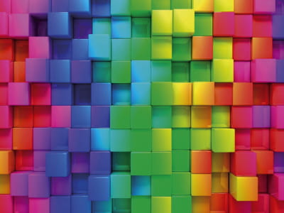 Фотообои Яркие кубики