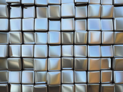 Фотообои Металлические кубы