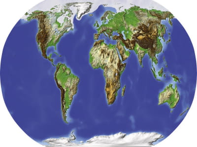 Фотообои Глобальная карта мира
