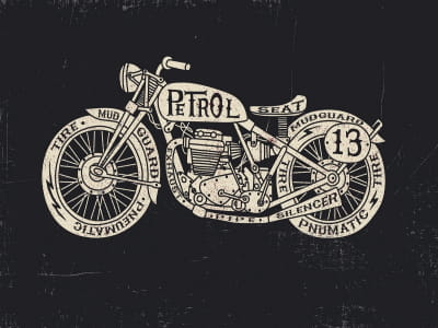 Фотообои Ретро мотоцикл