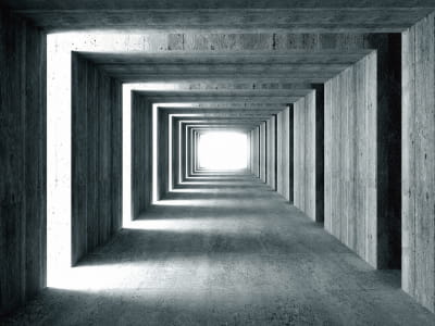 Фотошпалери Бетонний тунель