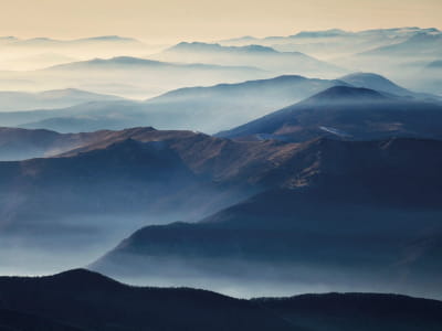 Фотошпалери Туман над горами
