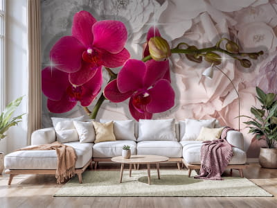 Фотообои Яркие орхидеи
