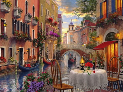 Фотообои Романтический ужин в Венеции