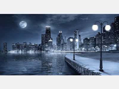 Фотообои Ночной Чикаго