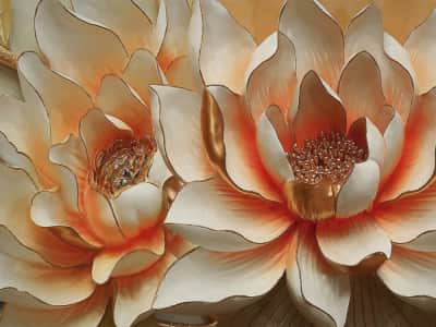 Фотошпалери Об'ємні квіти 3Д