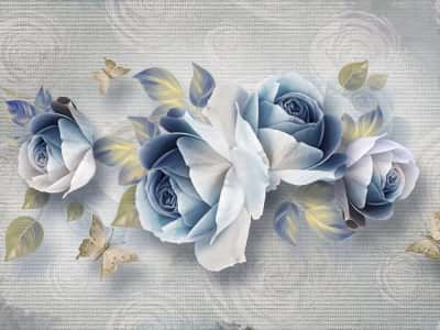 Фотообои Синие розы