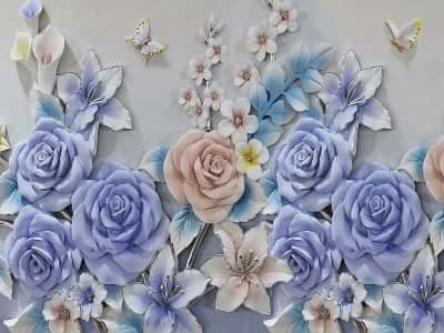 Фотообои Живописный букет цветов 3Д