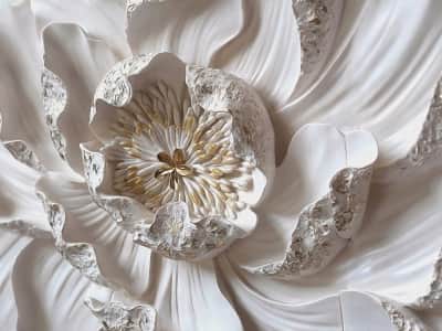 Фотообои Роскошный белый цветок