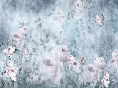 Фотообои Нежные цветы паттерн
