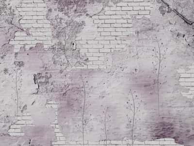 Фотошпалери Бузкова стіна з гілками