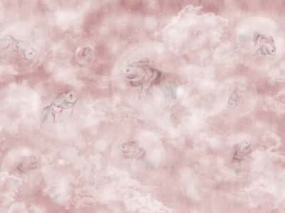 Фотошпалери Рибки на рожевому тлі