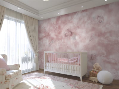 Фотообои Рыбки на розовом фоне