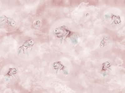 Фотообои Нежно-розовые рыбки