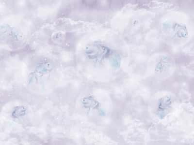 Фотошпалери Рибки на бузковому тлі