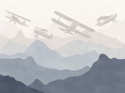 Фотообои Горы и самолёты