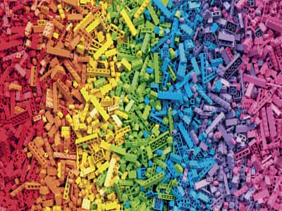 Фотообои Разноцветный конструктор Лего