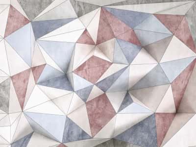 Фотообои Красочные треугольные полигоны