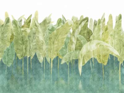 Фотообои Изумрудные листья