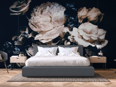 Фотообои 3Д пионы