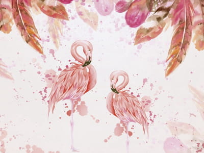 Фотообои Волшебные фламинго
