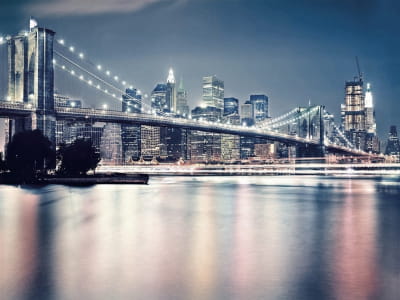 Фотообои Сумерки над Бруклинским мостом