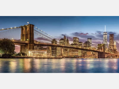 Фотообои Золотой Бруклинский мост