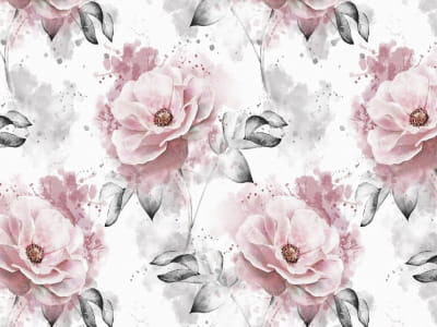 Фотообои Чайные розы акварель
