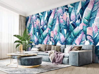 Фотообои Пестрые тропические листья