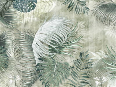 Фотообои Пышные листья пальмы 