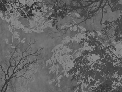 Фотообои Листья серые