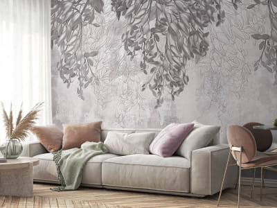 Фотообои Нарисованные цветы