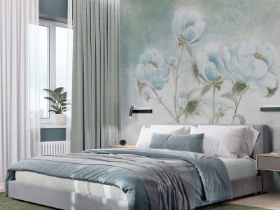 Фотошпалери Півонії світлі