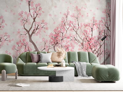 Фотообои Деревья в цвету