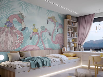 Фотошпалери Красиві фламінго