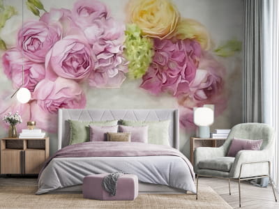 Фотошпалери Красиві рожеві троянди