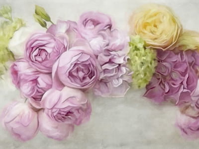 Фотообои Красивые розовые розы