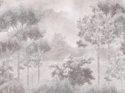 Фотообои Лиственный лес, рисунок