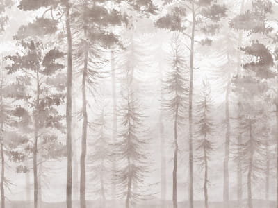 Фотообои Осенний лес, рисунок