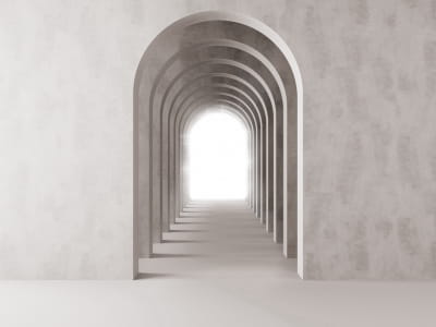 Фотошпалери Довгий тунель 3Д