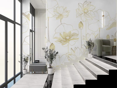 Фотошпалери Чарівний лотос ( код: 26062 ) Фотошпалери Чарівний лотос