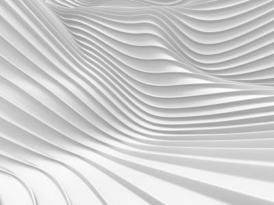 Фотообои 3Д белые волны